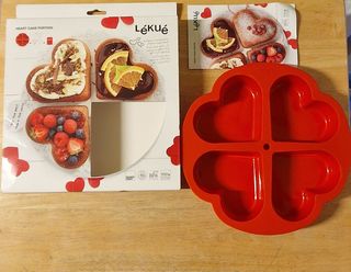 Molde Corazón Rojo Lekue 4 Porciones