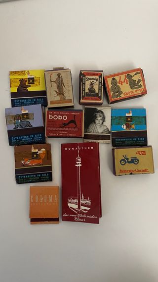 Scatole di fiammiferi da vari paesi