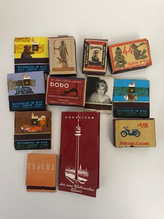 Scatole di fiammiferi da vari paesi