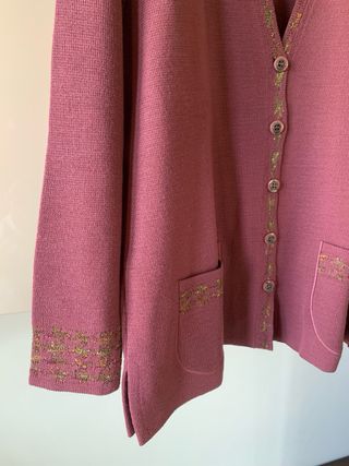 Cardigan Made in France tg L 30% lana