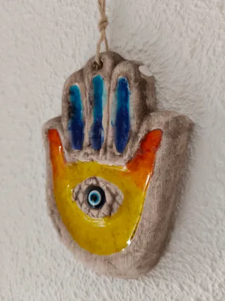 Mano de Fátima Hamsa Cerámica