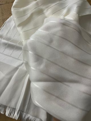 Sciarpa 100% Seta Bianco panna