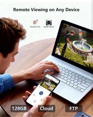 Ctronics Cámara Vigilancia 4G Solar Exterior NUEVO