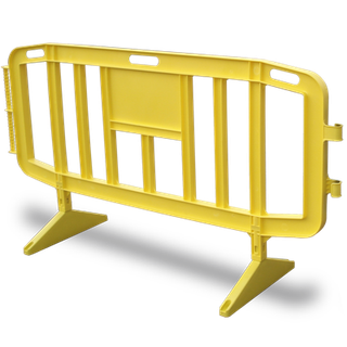 Valla Peatonal Plástico Amarilla