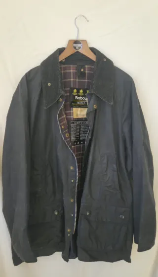 Barbour Bedale c44 122 blu vintage anni '90
