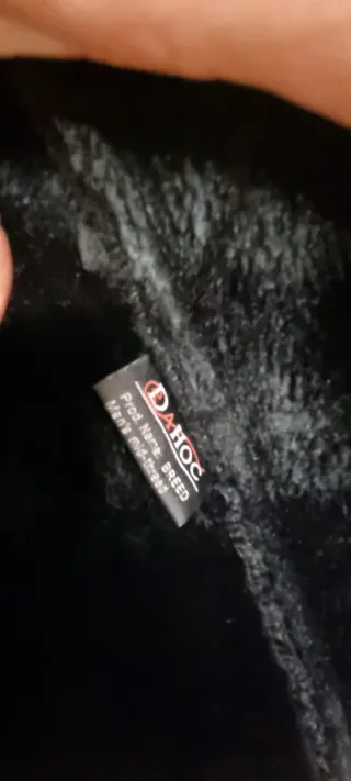 Chaquetón hombre negro con pelo