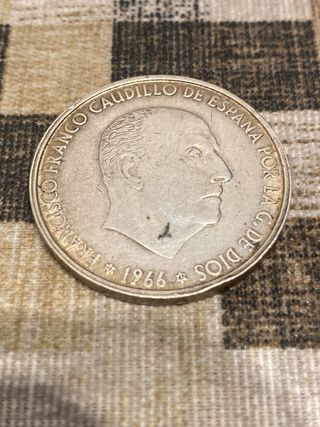 Moneda Plata Franco Caudillo 1966