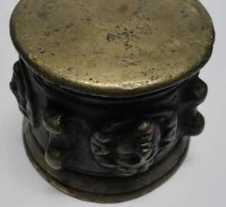 Mortero y Almirez Antiguo de Bronce