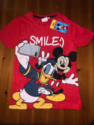 T-shirt Bambino Topolino e Paperino
