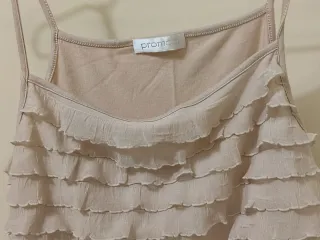 Top volantes Promod rosa palo Talla L