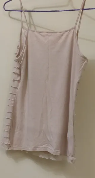 Top volantes Promod rosa palo Talla L