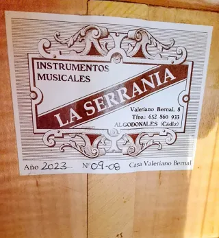 Guitarra flamenca Valeriano Bernal La Serranía