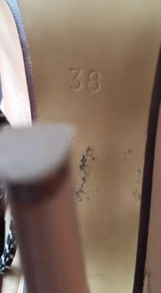 Zapatos piel nude tacón plataforma T38