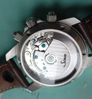 Sinn Cronógrafo Automático Azul Marrón
