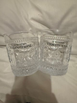 Juego vasos de cristal