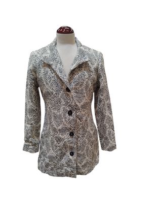 Abrigo Desigual Beige y Gris