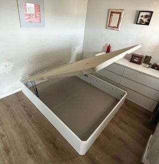 Canapé abatible madera y tela