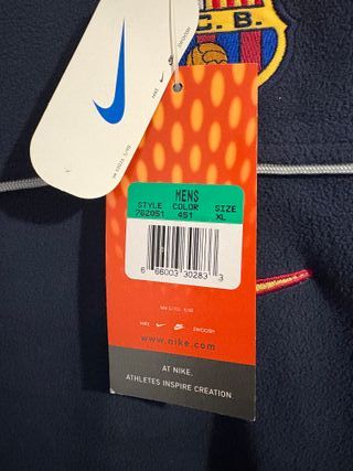 Sudadera FC Barcelona 99/00 con etiquetas ORIGINAL