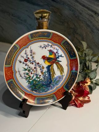 Prato Decorativo Japonês Vintage - Faisões