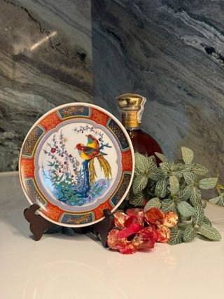 Prato Decorativo Japonês Vintage - Faisões
