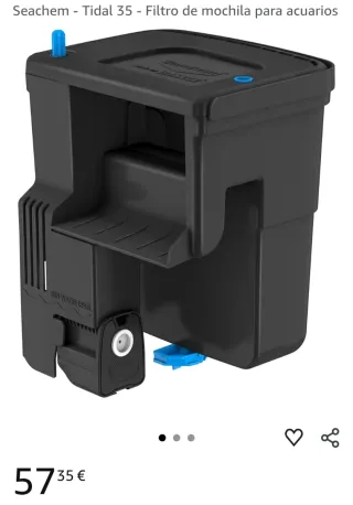 Acuario 60 litros Fondo de Bikini funcionando.