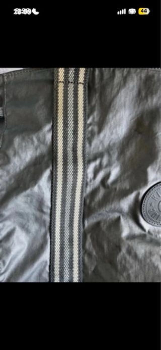 Bolso shopper Kipling plateado