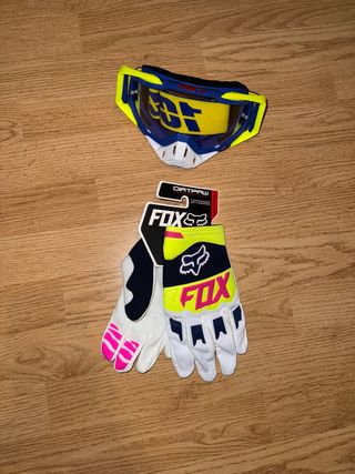 Pack oferta Gafas 100% y Guantes Fox Motocross