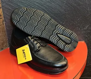 Zapatos 24hrs Negro Talla 45 piel