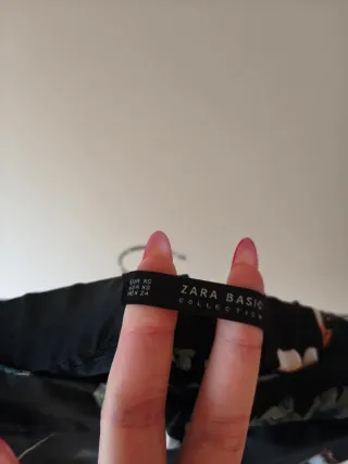 Pantalones Zara Estampado Flores Talla XS