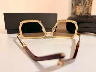 Occhiali da sole da uomo Philipp Plein marrone/oro