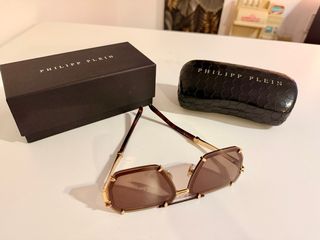 Occhiali da sole da uomo Philipp Plein marrone/oro
