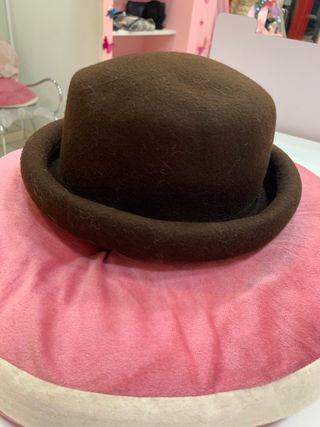 Cappello scamosciato donna marrone circ. 58/60