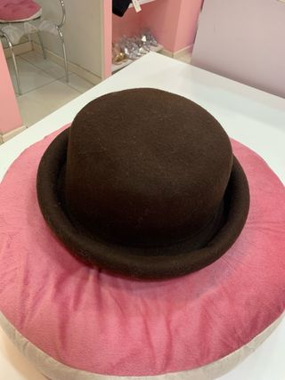 Cappello scamosciato donna marrone circ. 58/60