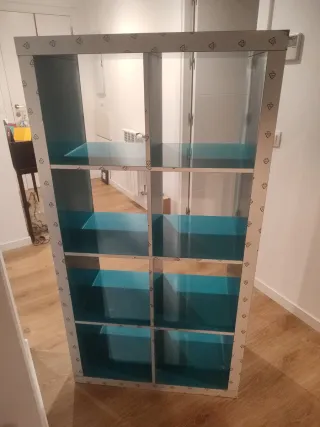 Estantería Kallax Ikea Azul Brillo