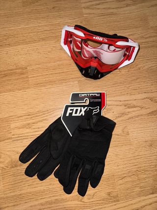 Pack oferta Gafas 100% y Guantes Fox