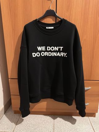 Felpa Zara Uomo Nera Taglia S