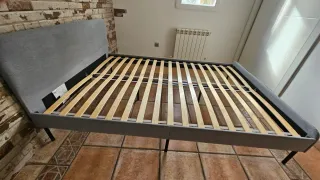Cama Ikea Slattum 140x200 Gris