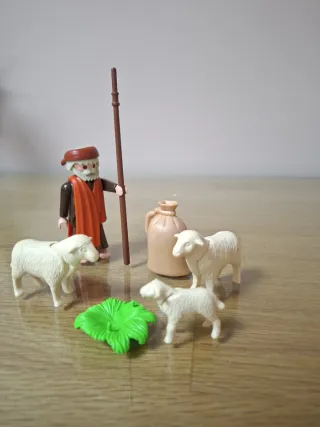 Playmobil Pastor con Ovejas y Saco