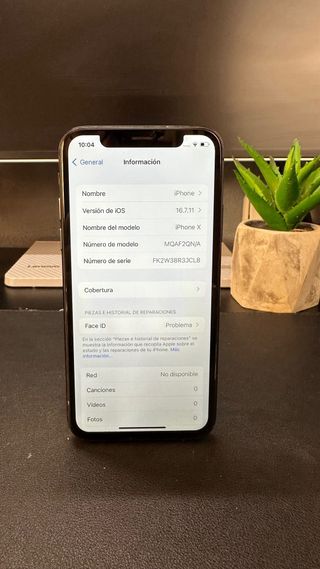iPhone X Negro 100% SALUD DE BATERÍA