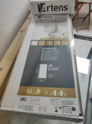 Revestimiento PVC Blanco Brillo Alveolar