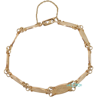PULSERA DE ORO DE 18 KILATES CON 10 MONEDAS