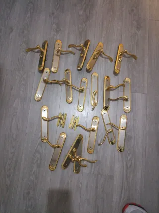 Manillas puertas latón + inox