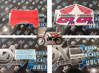 Decals Kit for Honda CRM 125 --- 1990, White