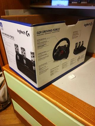 G29 LOGITECH VOLANTE + SCATOLA + PEDALI PS5 PS4 PC