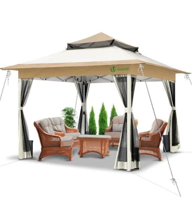 Carpa Plegable VOUNOT 3.6x3.6m con Mosquitera