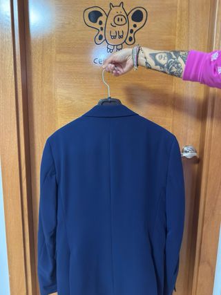 Traje de chaqueta azul