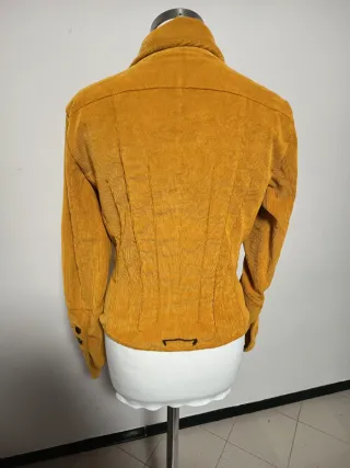 Giacca Gialla Velluto a Coste Donna