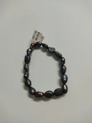 Pulsera de perlas cultivadas rio gris