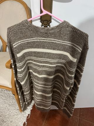Jersey Lefties Rayas Marrón y Beige Talla XL