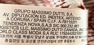 Rebeca larga geométrica  Massimo Dutti